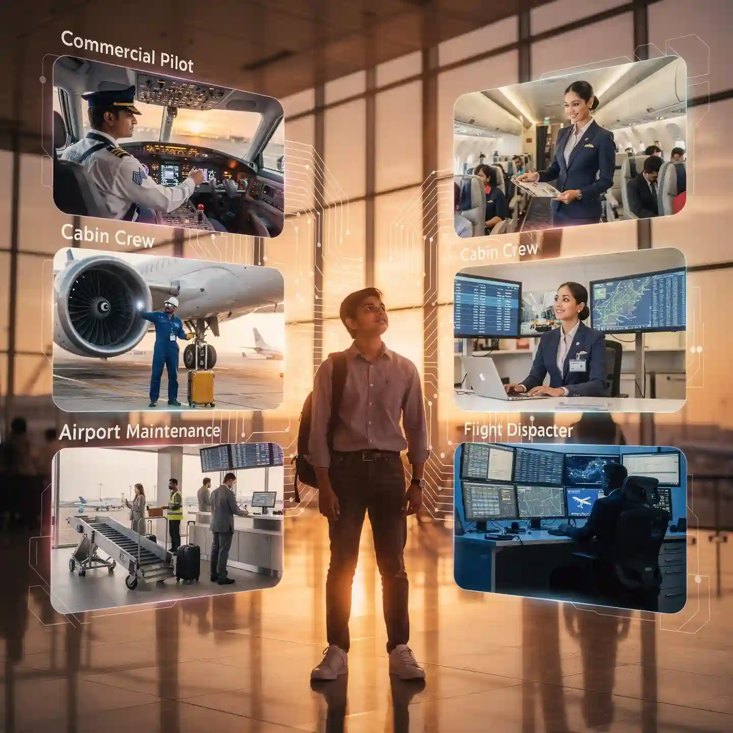 Aviation career after 12th: pilot, cabin crew, ground staff, AME careers