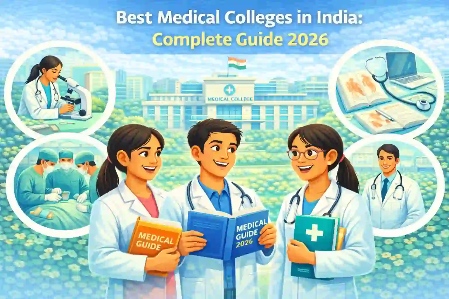 Students exploring top medical colleges in India for MBBS admissions in 2026