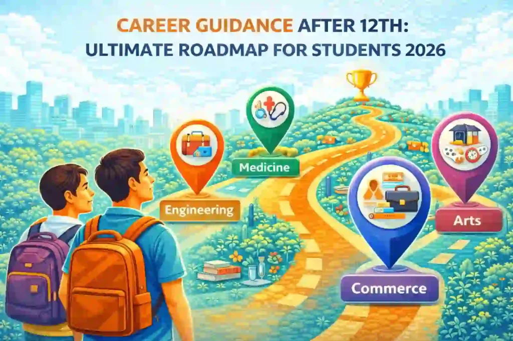 Students exploring career options after 12th with guided roadmap