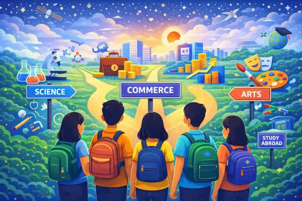 Indian students exploring education and career paths after 12th in India