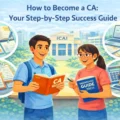 Students learning the step-by-step process to become a Chartered Accountant in India