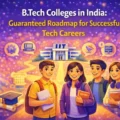 Students exploring B.Tech colleges and tech career paths in India