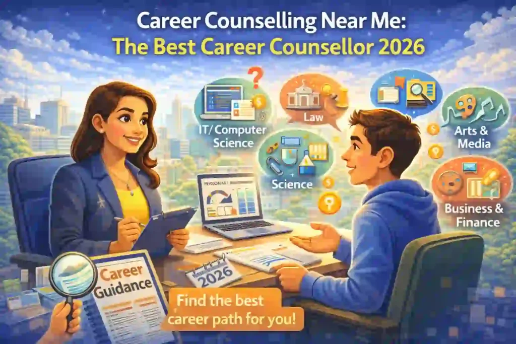 Student receiving career counselling from a professional counsellor