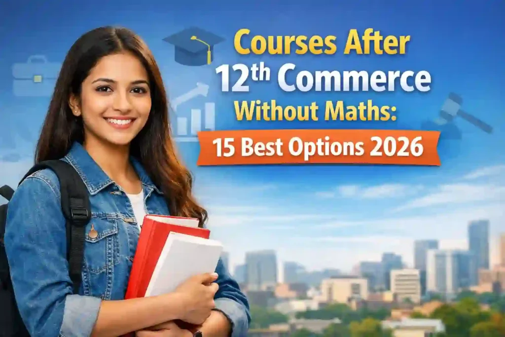 Student exploring courses after 12th commerce without maths