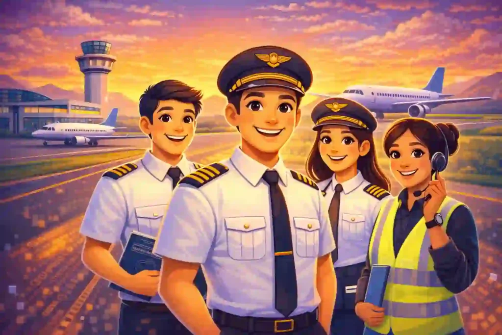 Aspiring pilots preparing for a successful aviation career in India