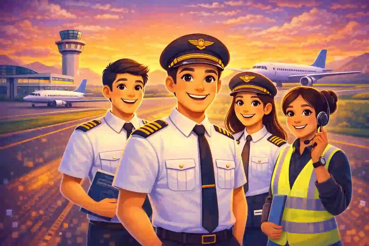 Aspiring pilots preparing for a successful aviation career in India