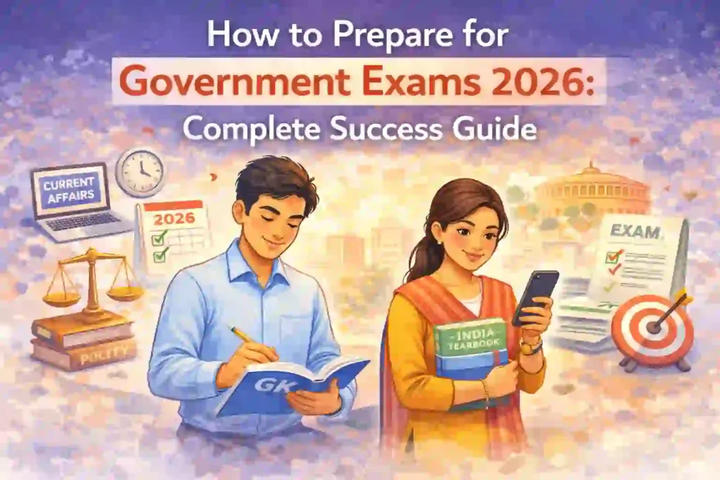 Students preparing for government exams