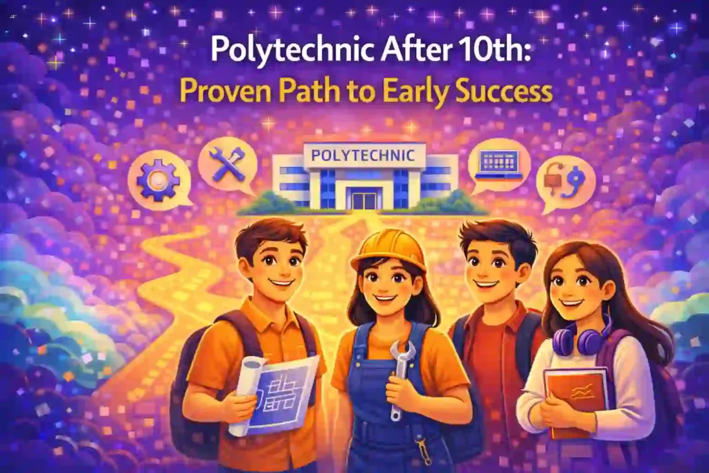 Students exploring polytechnic courses after 10th for early success