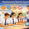 Students taking a psychometric test to choose the right career
