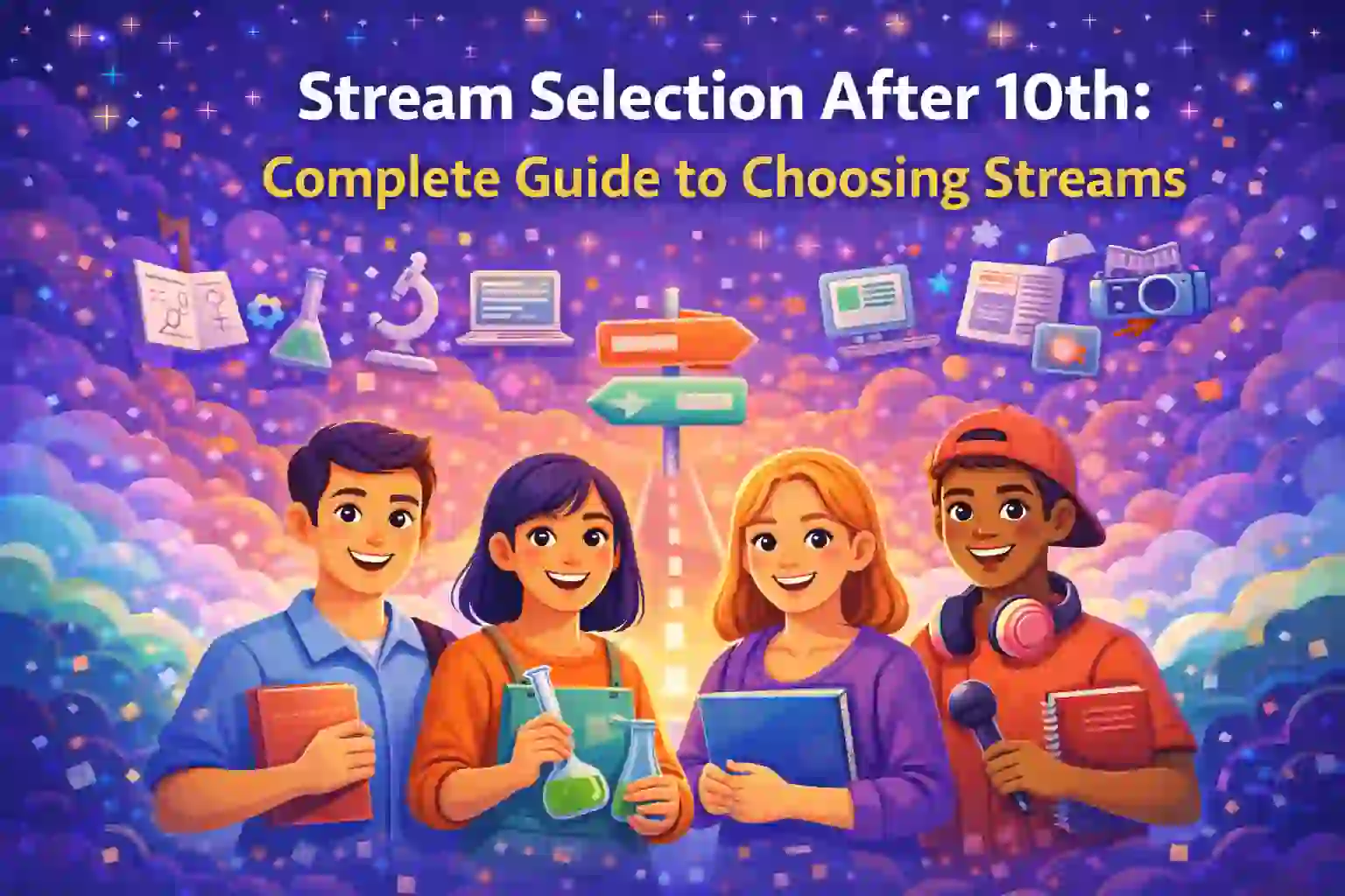 Students choosing the right academic stream after 10th